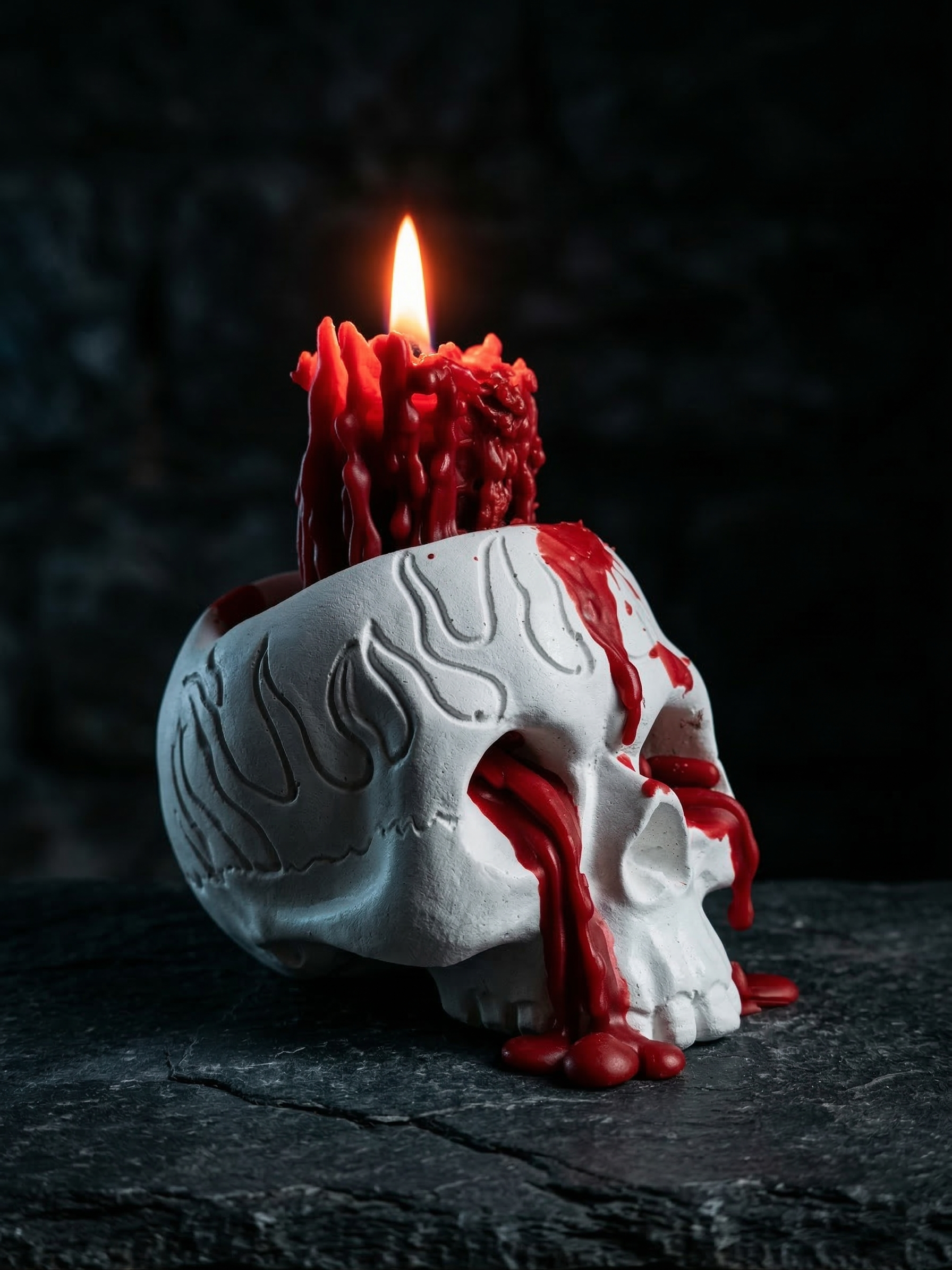 Candle product after - golden hour lifestyle scene